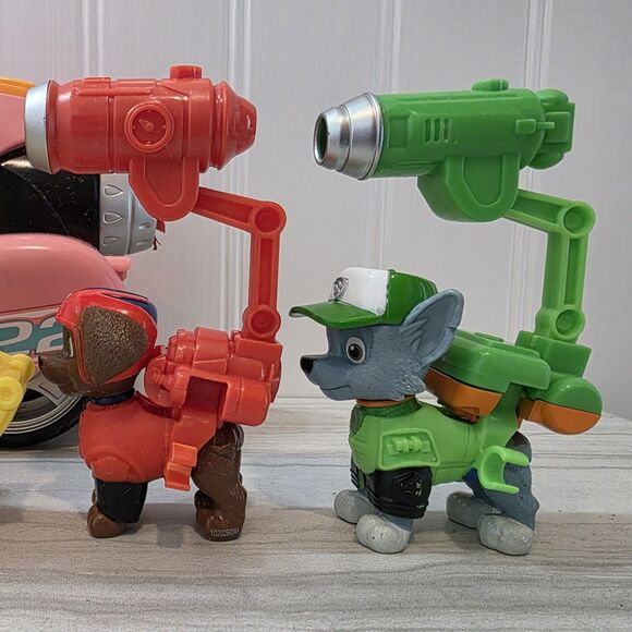 PAW Patrol The Movie Liberty Motorbike And Figurines W/Pup-Pack Attachment EUC - Picture 10 of 16